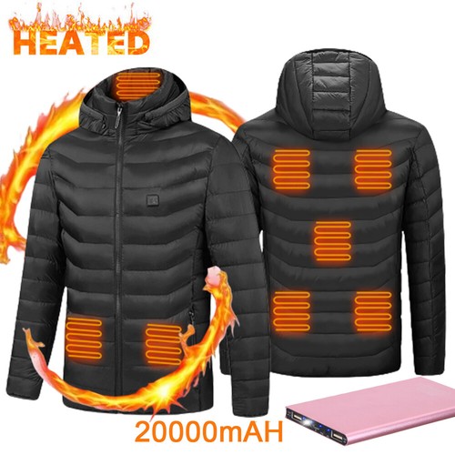 Hooded heating coat electric - heating,